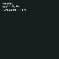 #151F1D - Rangoon Green Color Image